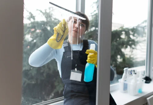 Nettoyage de vitres intérieures et extérieures à Sissy